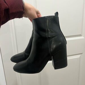 Forever 21 black leather booties